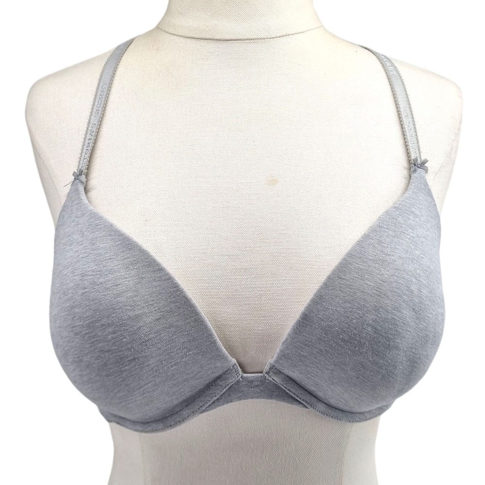 Victoria Secret Womens Gray Push Up Bra Size 34D